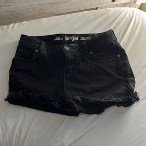Cat & jack (target) black jean shorts